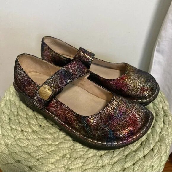 ❤️ALEGRIA Paloma Aura Rainbow Multicolor Mary Jane Comfort Shoes 7 37 - Picture 3 of 9